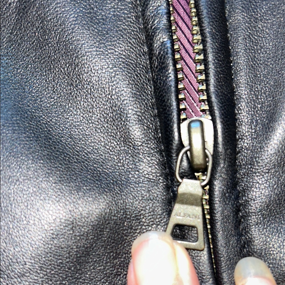 Alfani Women's Elegant Black Leather Jacket - Picture 12 of 14